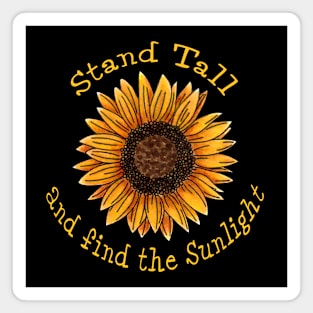 Find the Sunlight, Sunflower Art Magnet